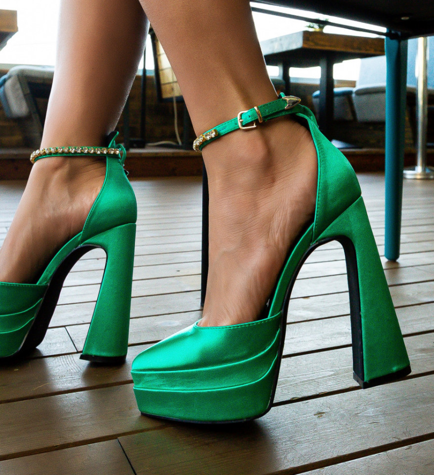 Обувки Leydey Зелени