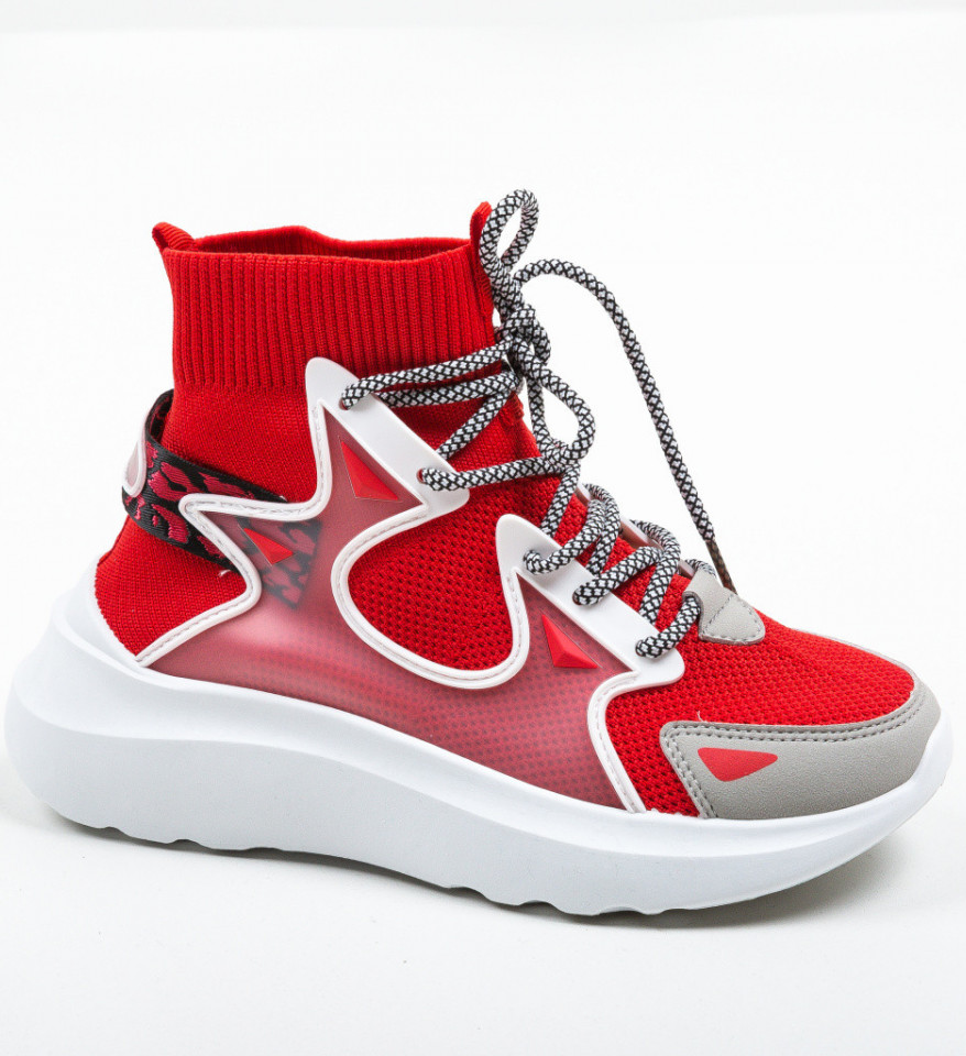 Спортни обувки Primro Червени