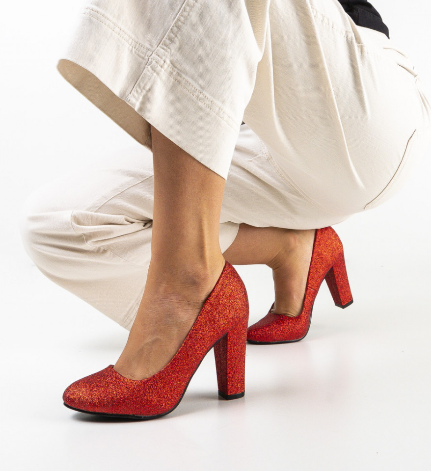 Обувки Hekolora Червени