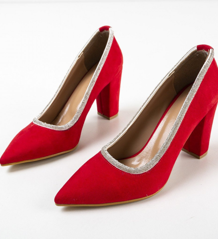 Обувки Reqop Червени