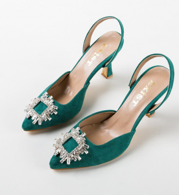 Обувки Laran Зелени