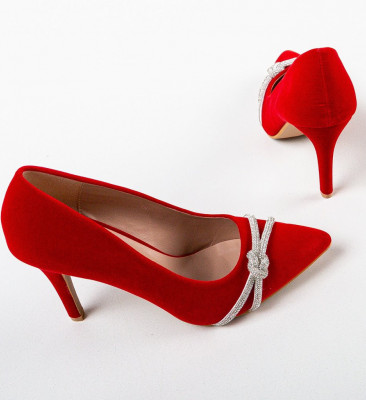 Обувки Ajan Червени