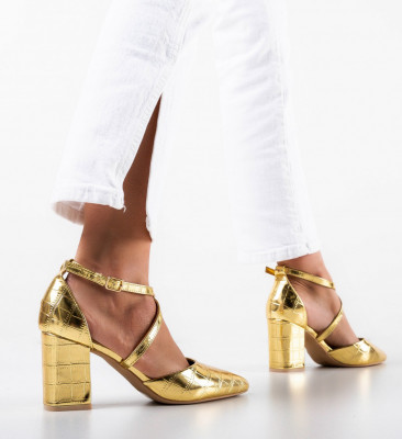 Обувки Azaan Златни