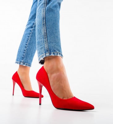 Обувки Hebe Червени