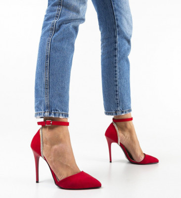 Обувки Izalam Червени