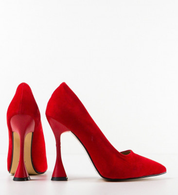 Обувки Lavek Червени