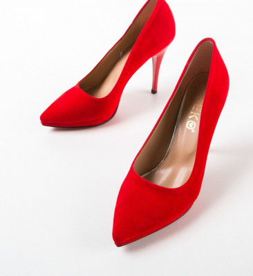 Обувки Poreni Червени