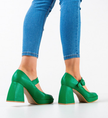 Обувки Siya Зелени