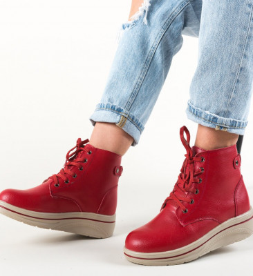 Ежедневни обувки Lakiob Червени