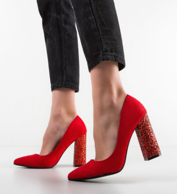 Обувки Clarke Червени