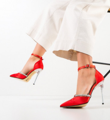 Обувки Anka Червени