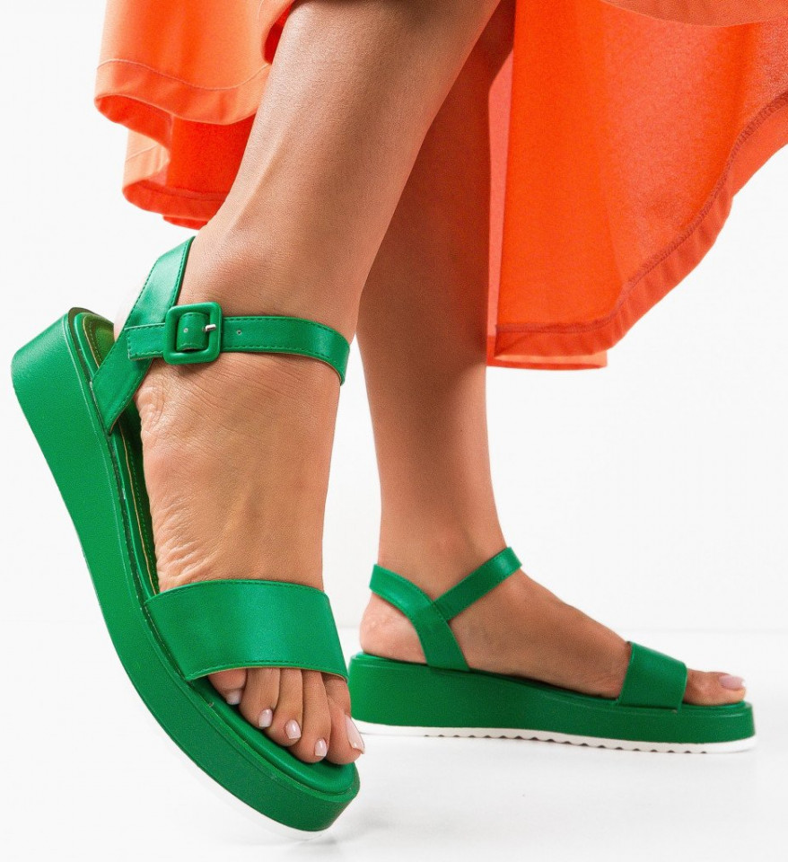 Ženske sandale Primik Zelene