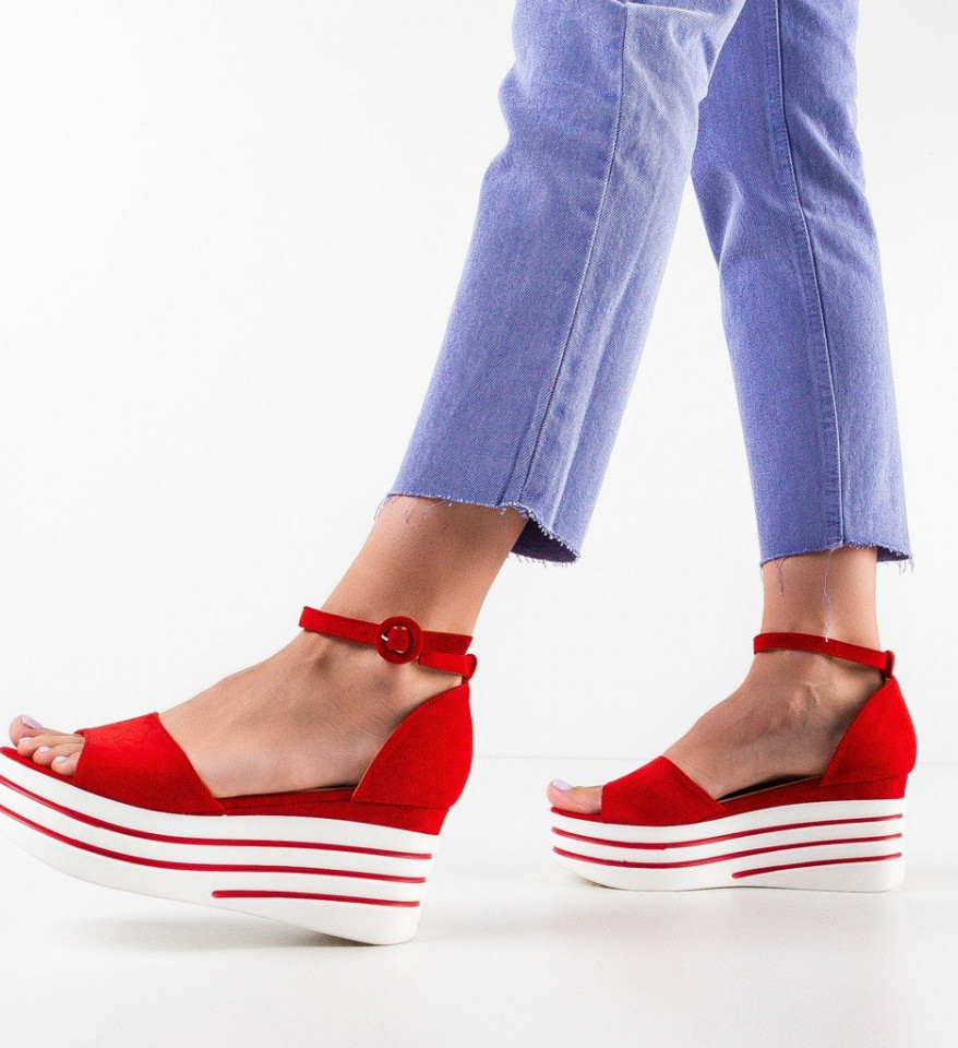 Ženske sandale Six Crvene