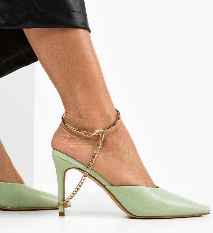 Ženske sandale Naevius Zelene