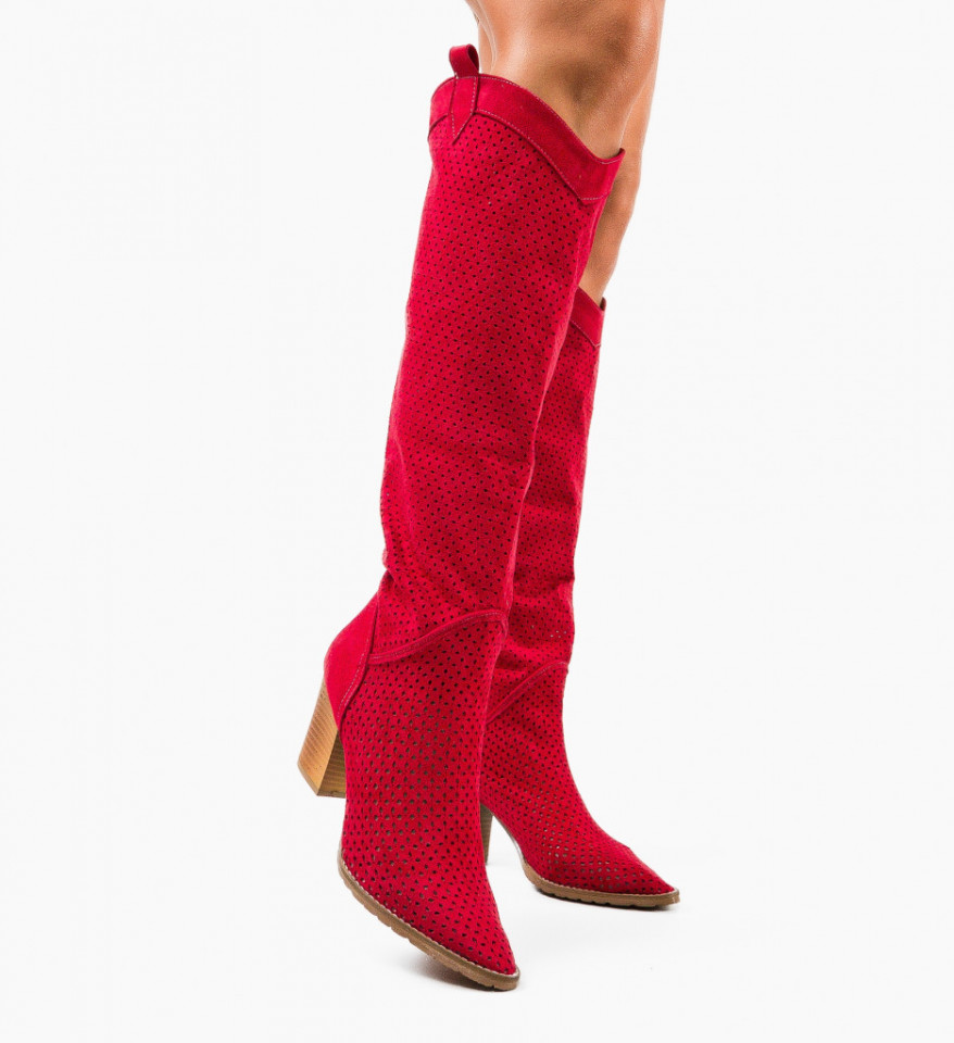 Ženske čizme Lolola Crvene