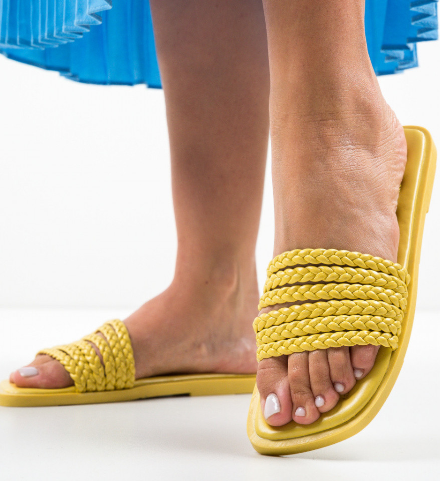 Ženske sandale Nailin Žute
