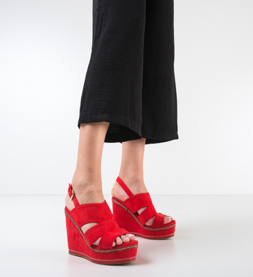 Ženske sandale Ideal Crvene