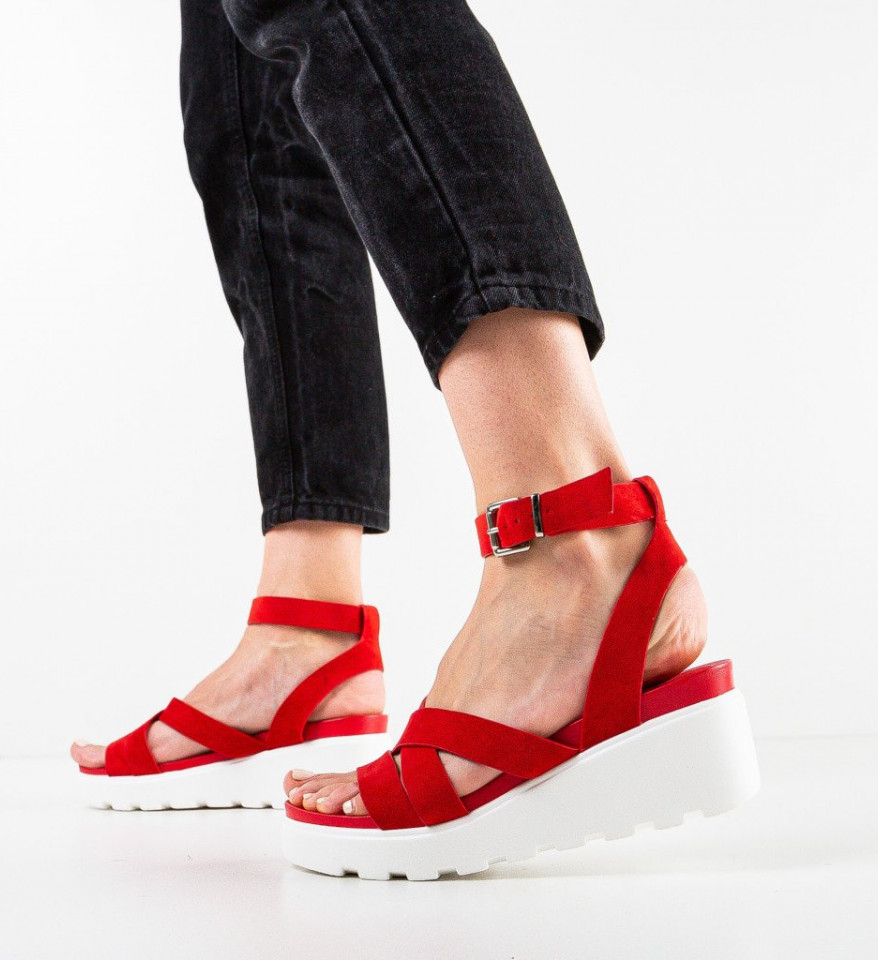 Ženske sandale Penicia Crvene