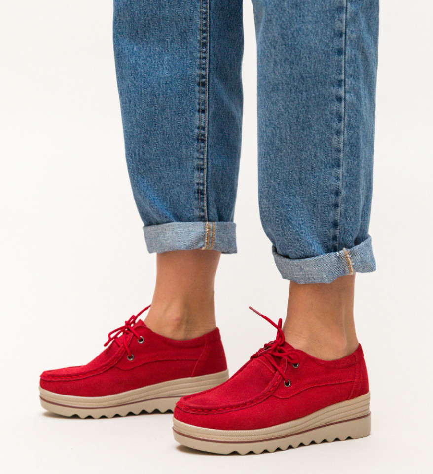 Kežualne cipele Almond Crvene