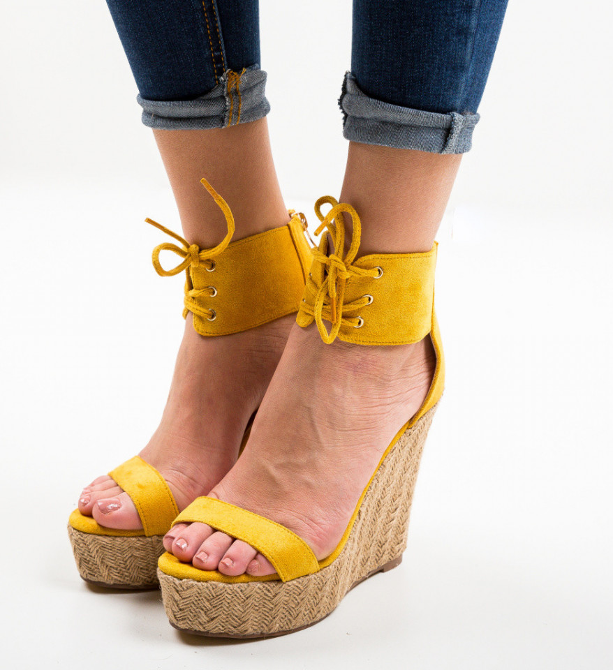 Ženske sandale Cerema Žute