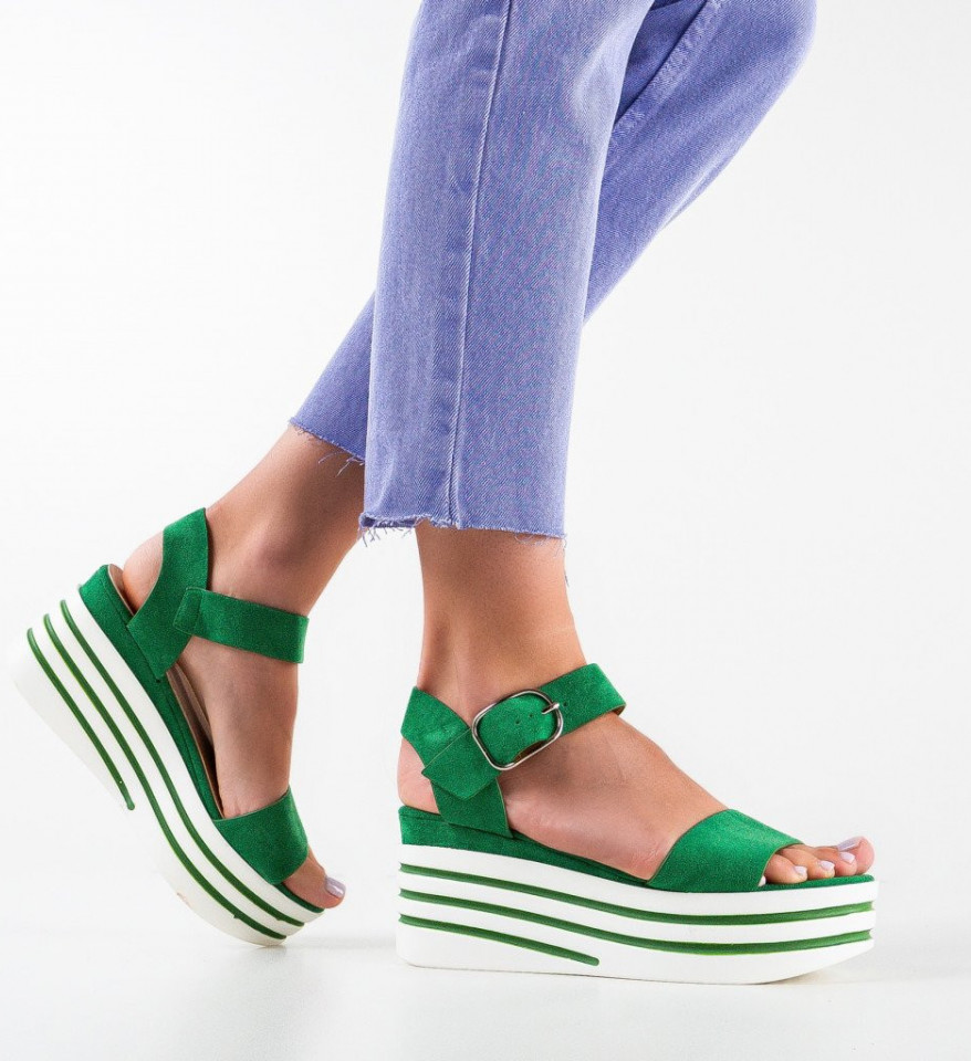 Ženske sandale Gote Zelene
