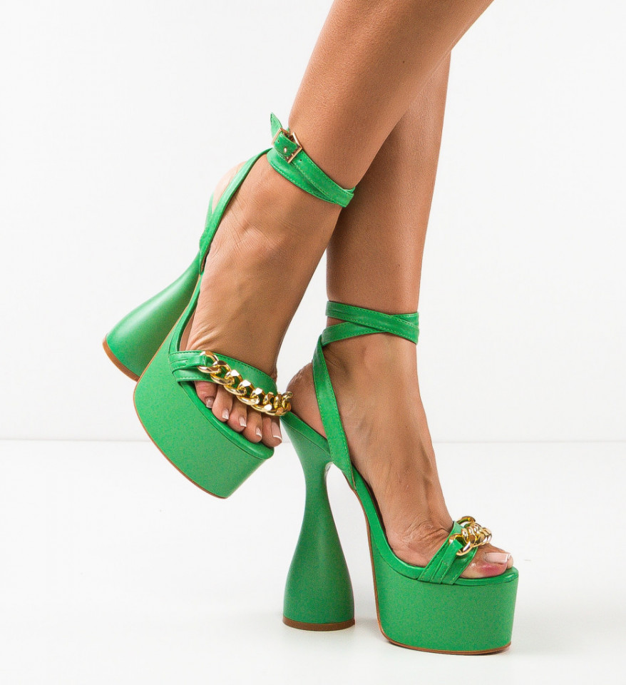 Ženske sandale Holister Zelene