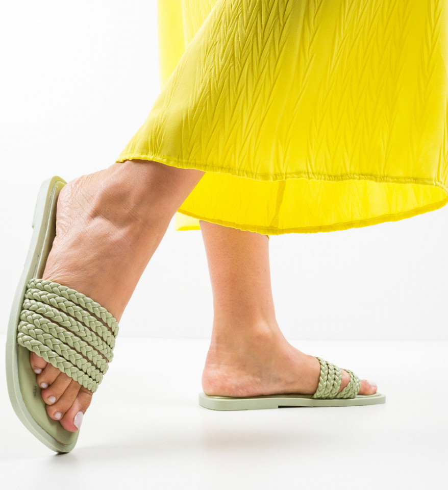 Ženske sandale Nailin Zelene