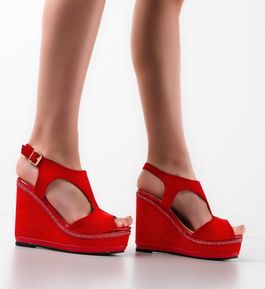 Ženske sandale Neelam Crvene