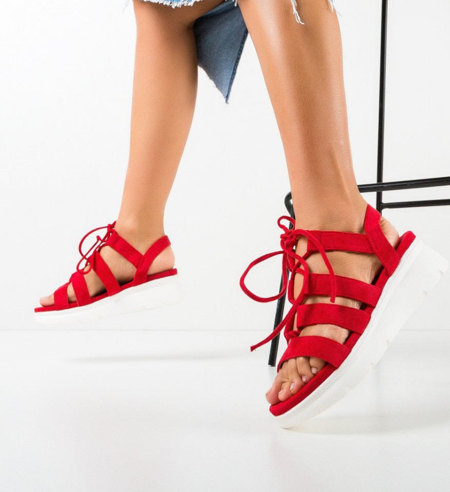 Ženske sandale Wooten Crvene