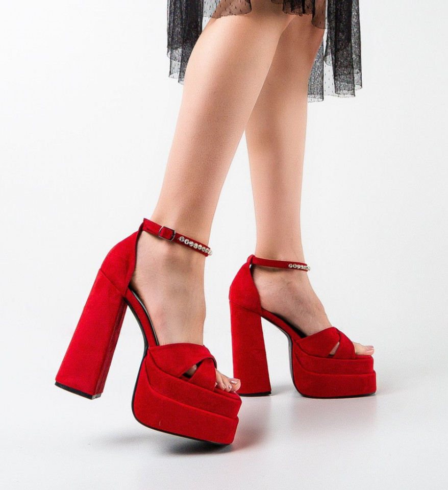 Ženske sandale Aky Crvene
