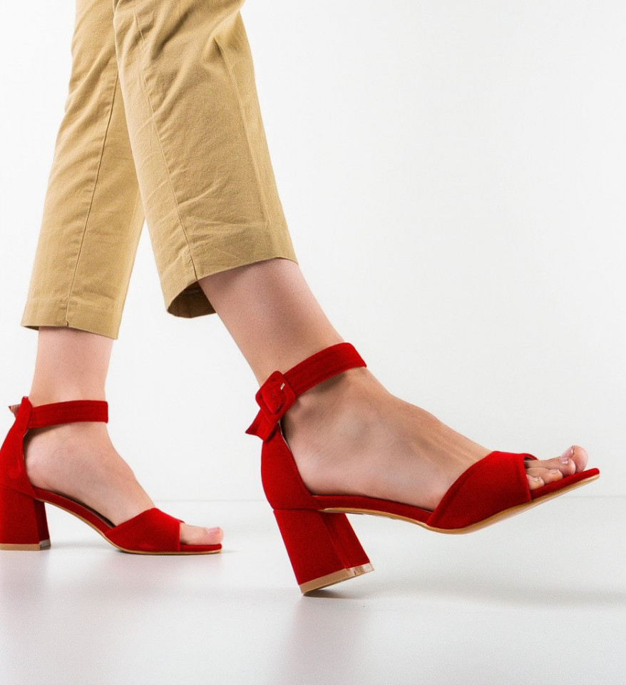 Ženske sandale Alasdair Crvene