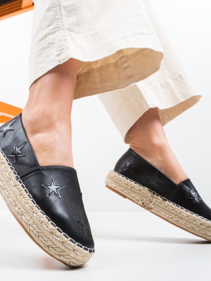 Espadrile Aerio Crne