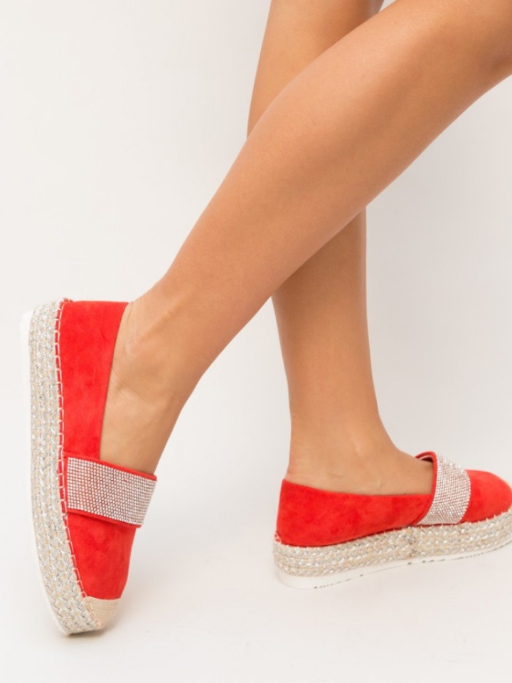 Espadrile Bancok Crvene