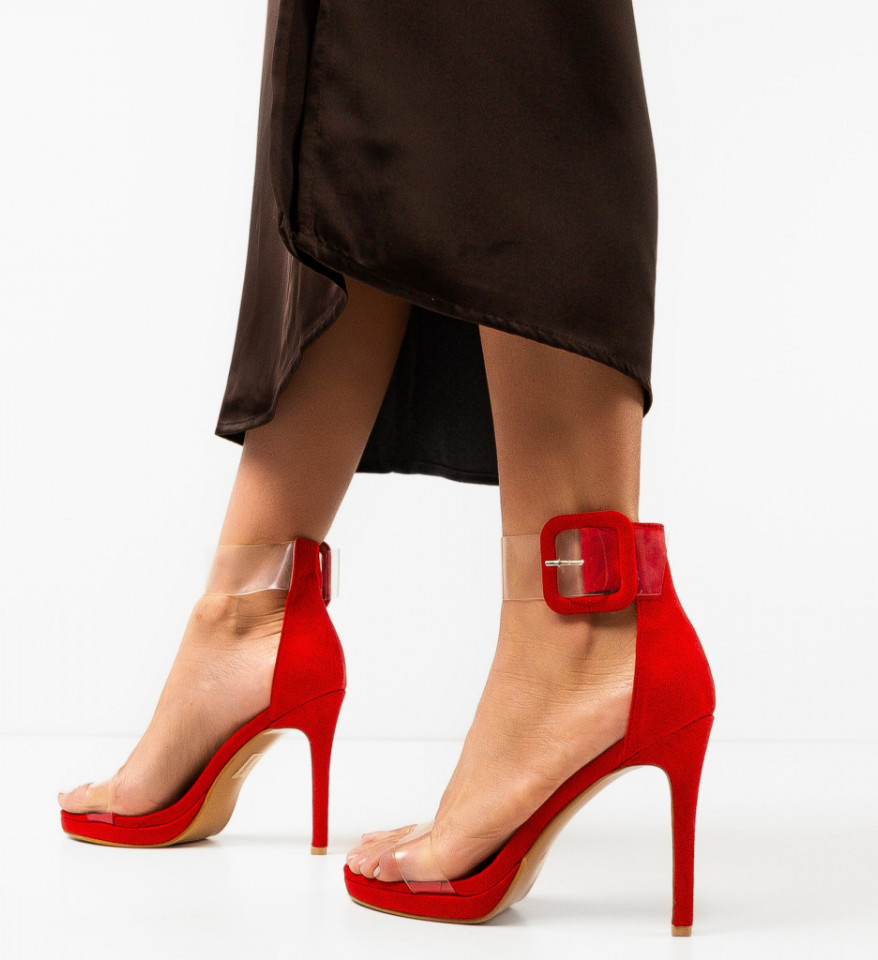 Ženske sandale Akselsen Crvene