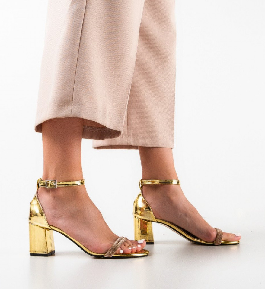 Ženske sandale Jamac Zlatne