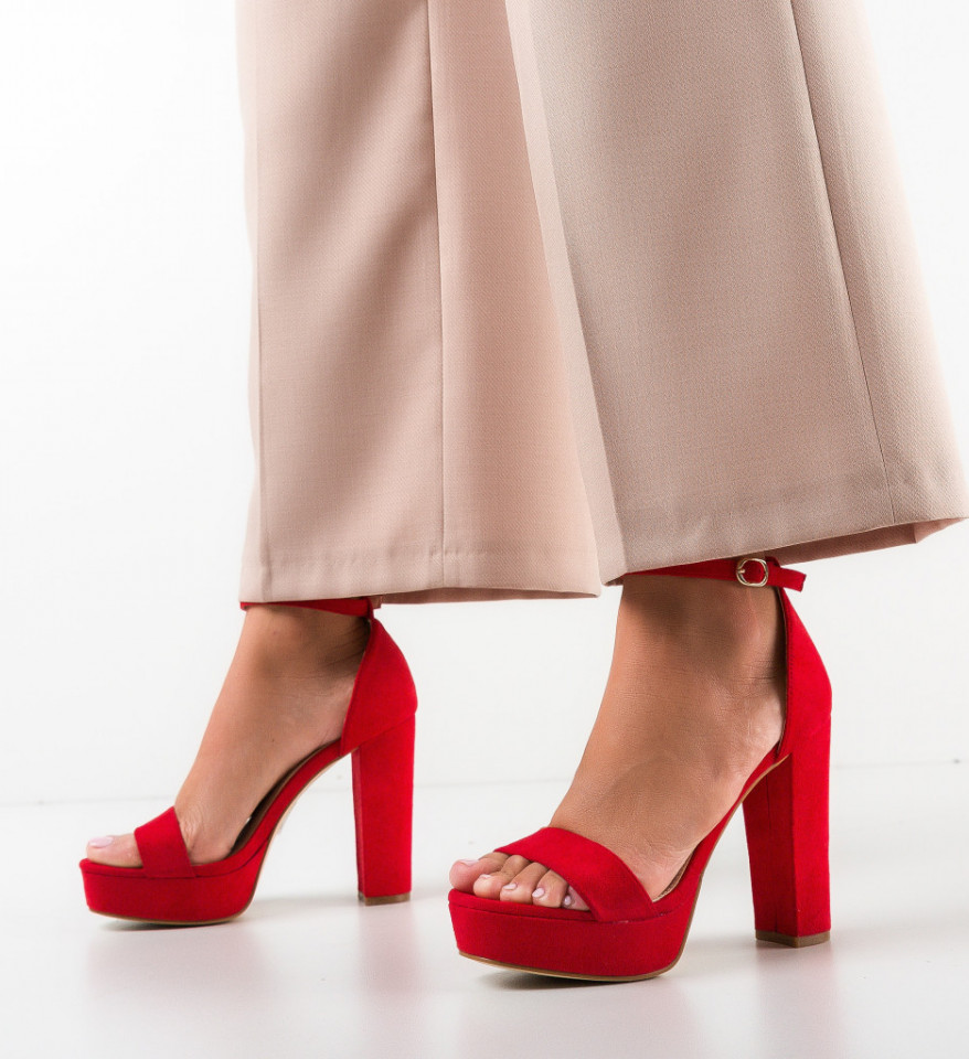Ženske sandale Rasber Crvene