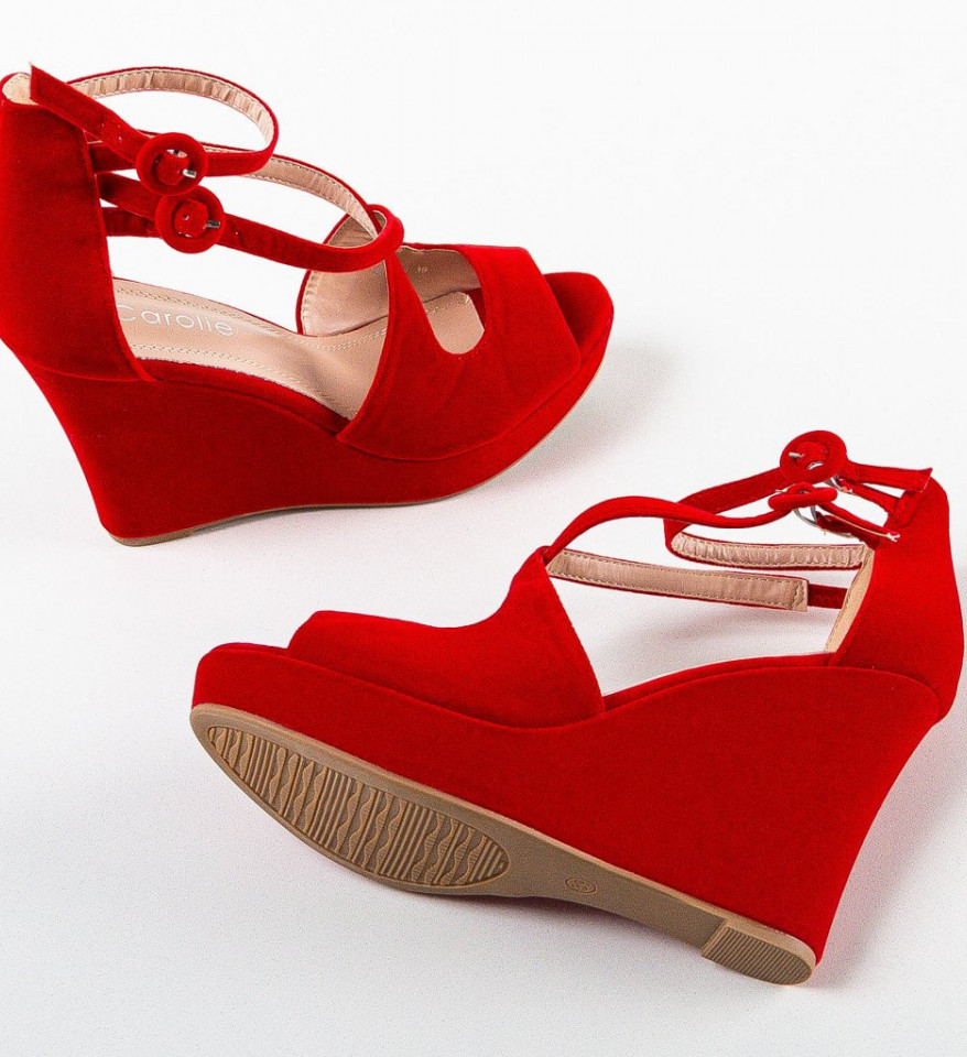 Ženske sandale Roj Crvene