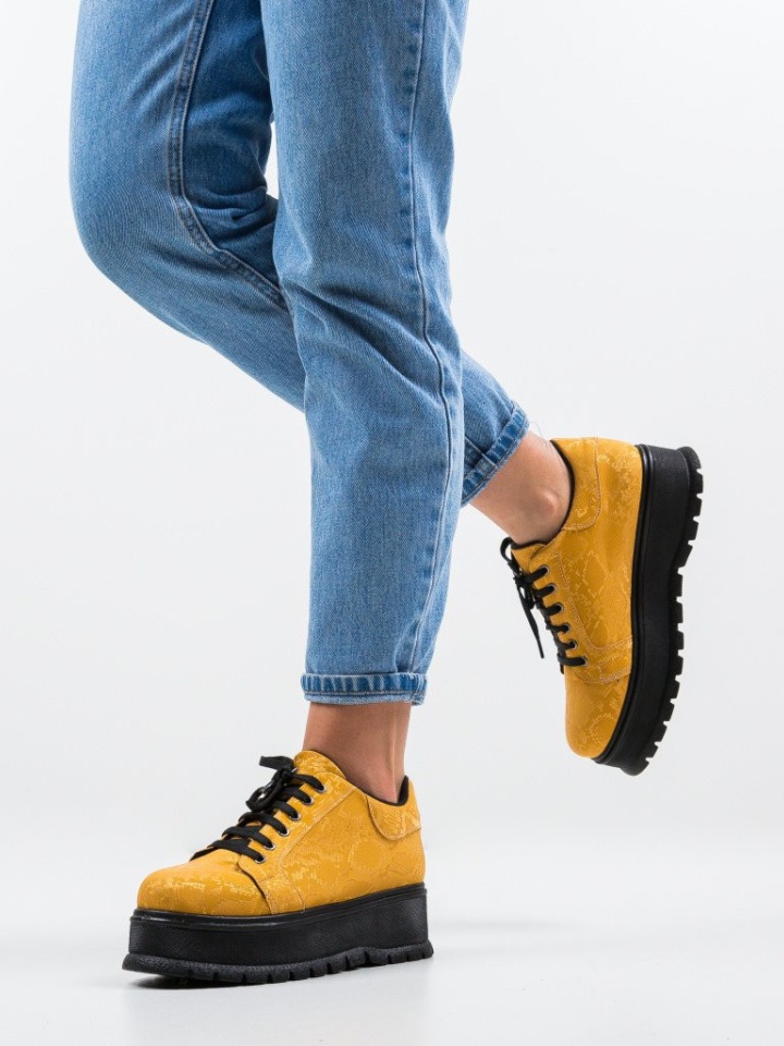 Sárga Kislev Casual Cipők