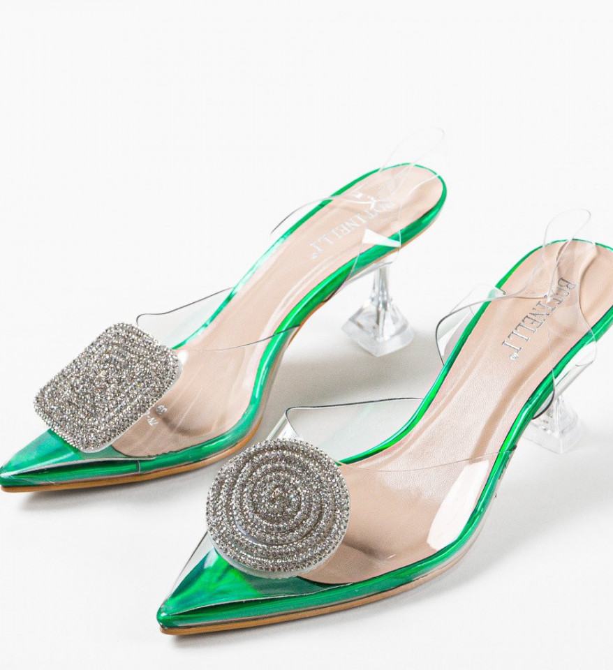 Zöld Ramya Cipők