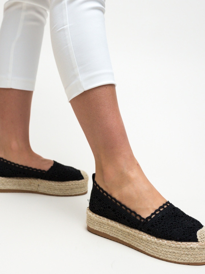Fekete Weber Espadrilles Cipők