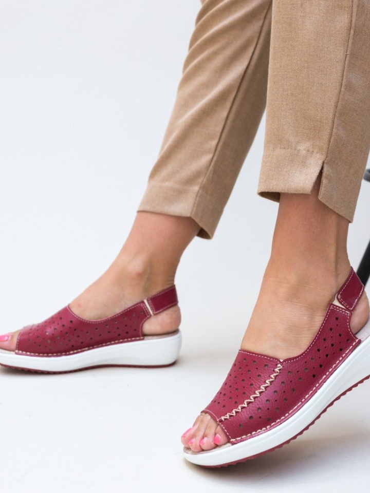 Piros Lindone Casual Cipők