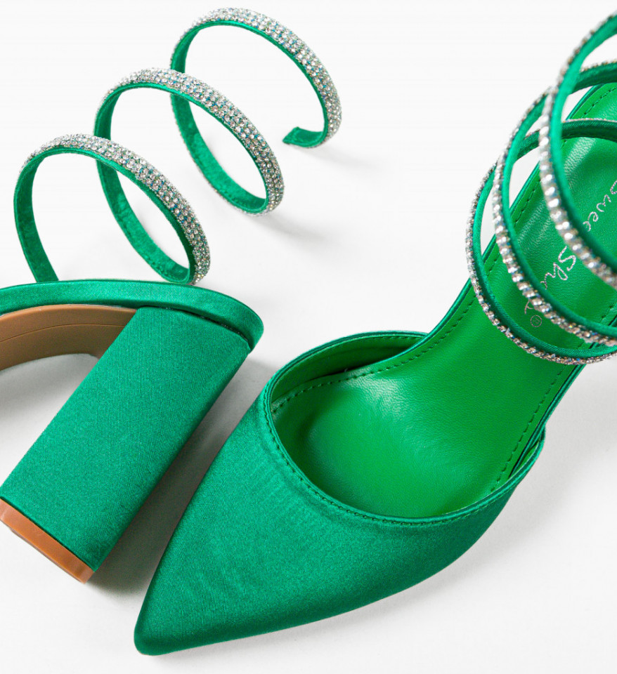 Zöld Lhamo Cipők