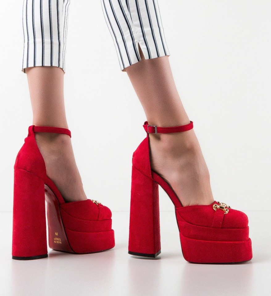 Piros Versoma 3 Cipők