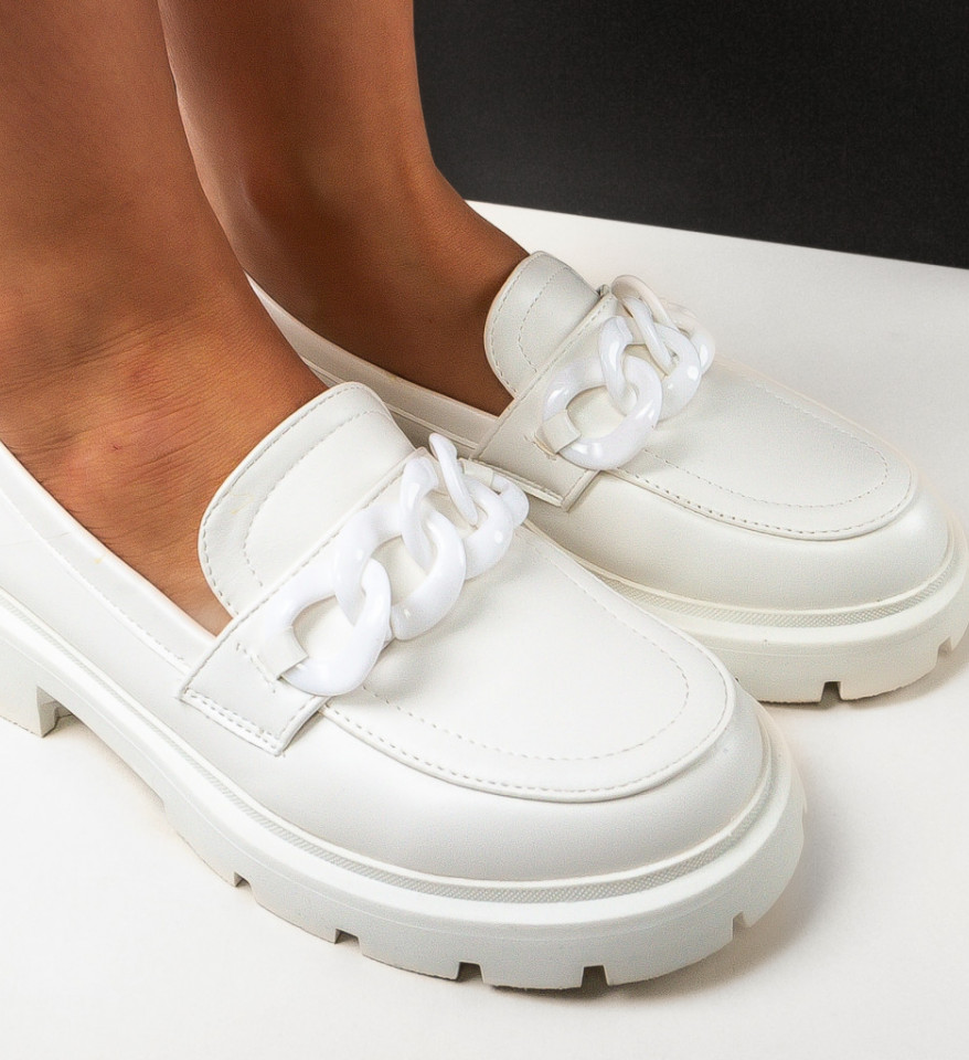 Fehér Sharifa Casual Cipők