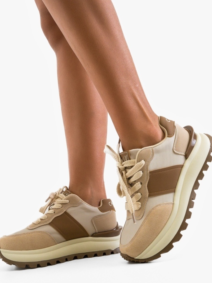 Khaki Carof Sportcipők - Img 2