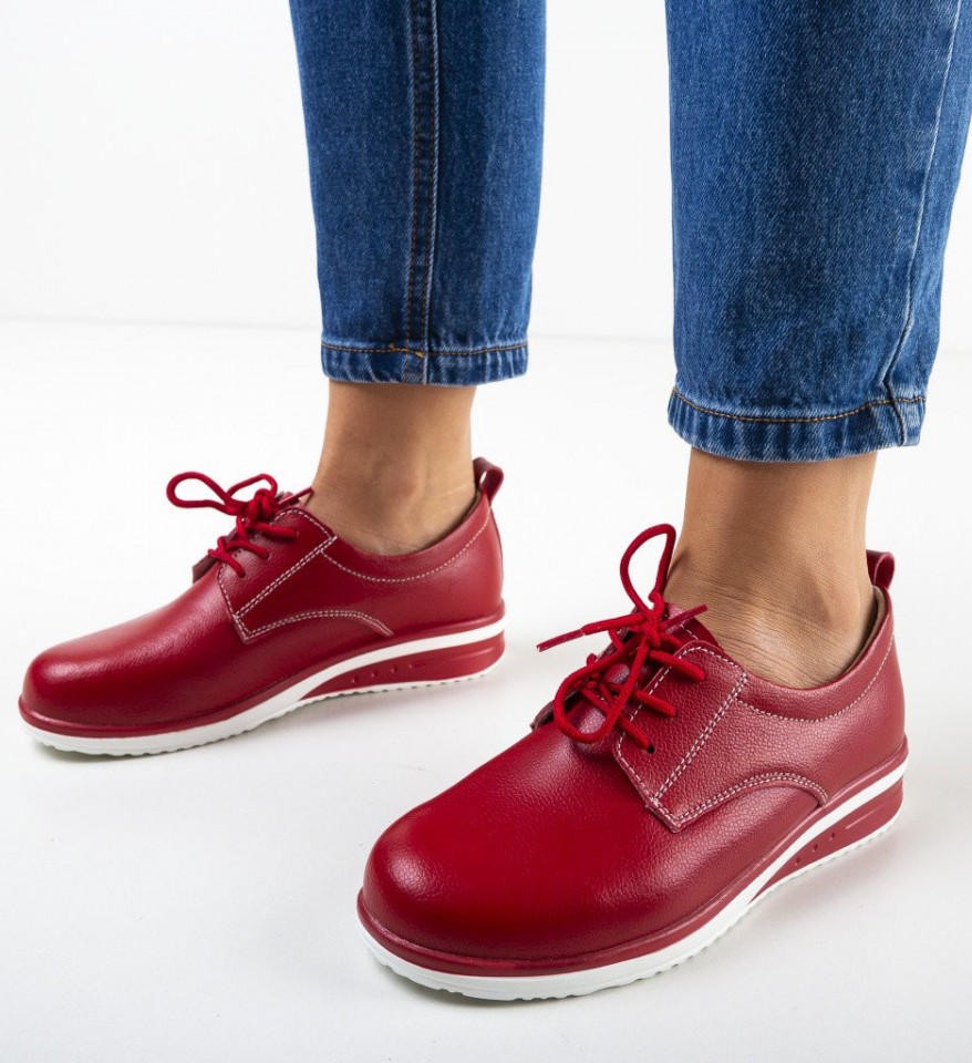 Piros Gurdeep Casual Cipők