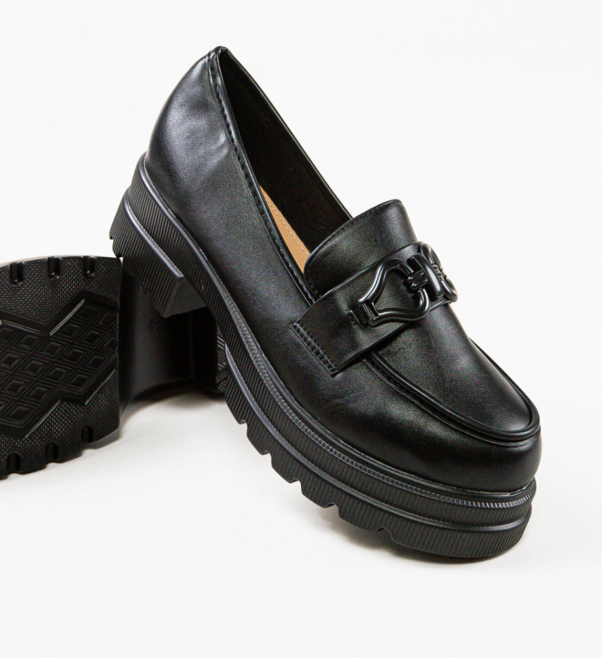 Fekete Medrod Casual Cipők