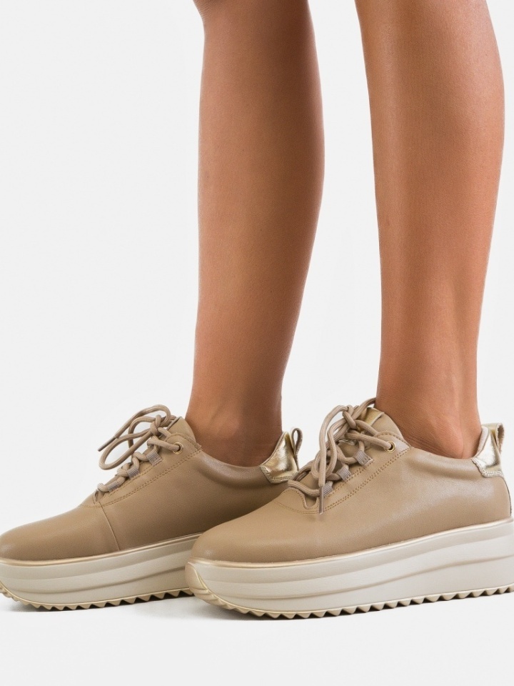 Khaki Tetyk Casual Cipők - Img 2
