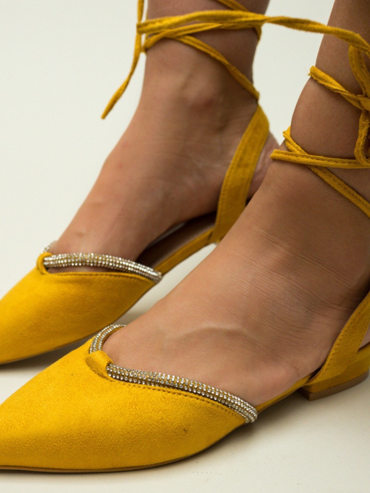 Sárga Hicks Balerina Cipők
