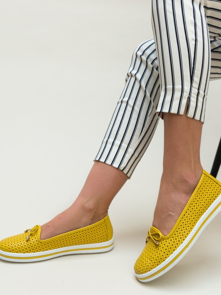 Sárga Valeria Espadrilles Cipők